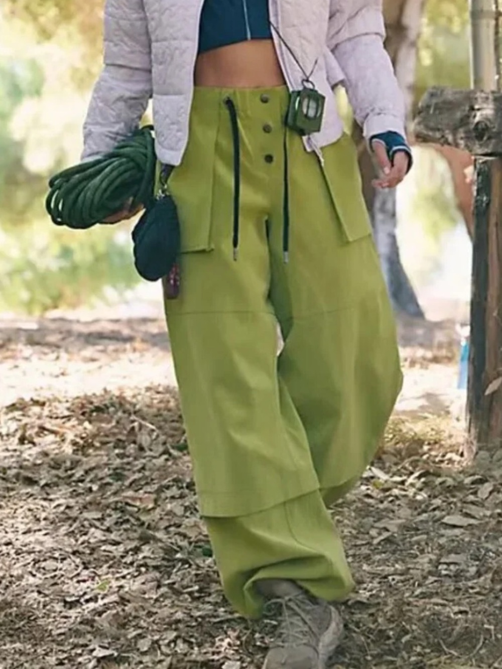 FP Movement by Free People Paradox Pants Cropped wide leg Utility Pants